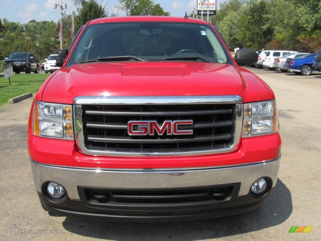 2008 Sierra 1500 SLE Crew Cab 4x4 - Fire Red / Ebony photo #6