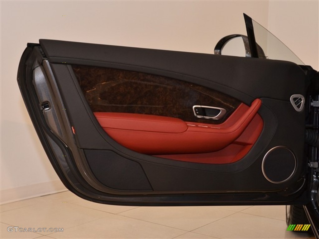 2012 Bentley Continental GT Standard Continental GT Model Fireglow/Beluga Door Panel Photo #53960102