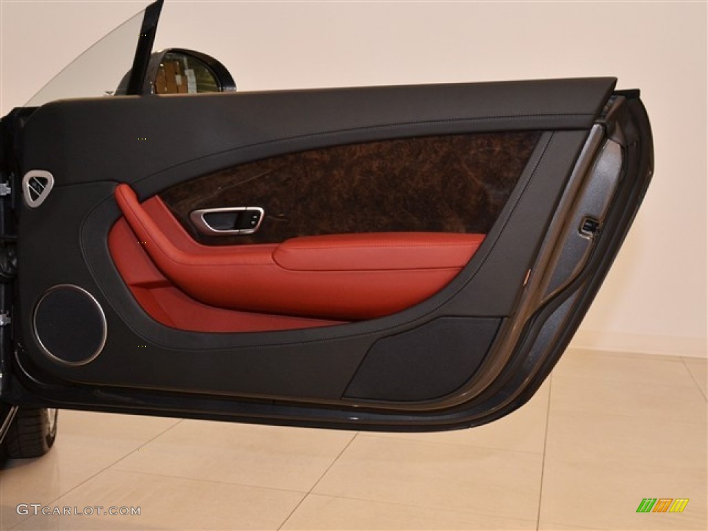 2012 Bentley Continental GT Standard Continental GT Model Fireglow/Beluga Door Panel Photo #53960108