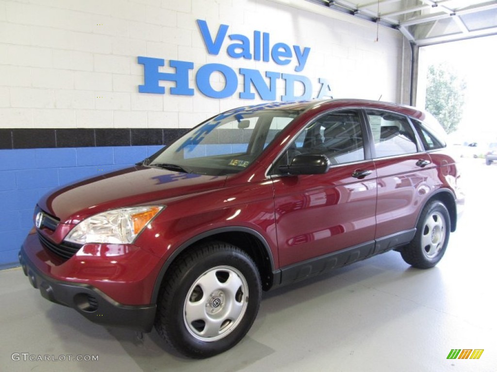 2007 CR-V LX 4WD - Tango Red Pearl / Gray photo #1