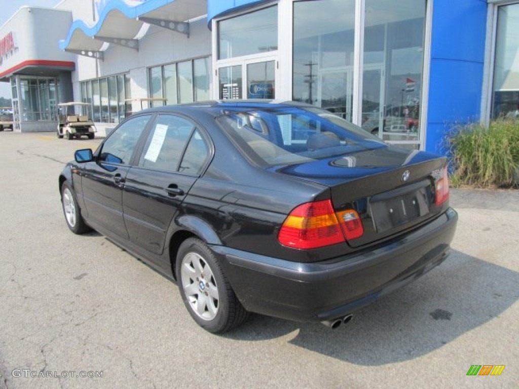 2002 3 Series 325xi Sedan - Jet Black / Natural Brown photo #5