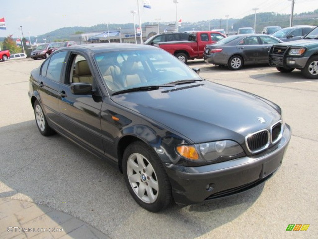 2002 3 Series 325xi Sedan - Jet Black / Natural Brown photo #9