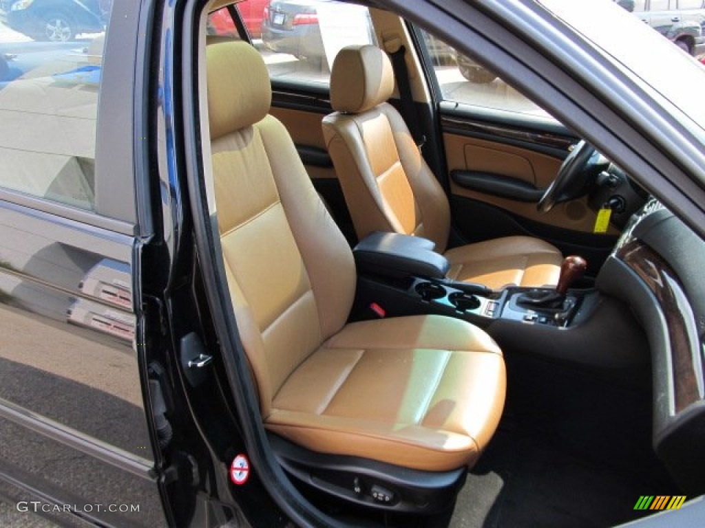2002 3 Series 325xi Sedan - Jet Black / Natural Brown photo #11
