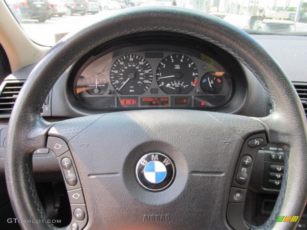 2002 3 Series 325xi Sedan - Jet Black / Natural Brown photo #18