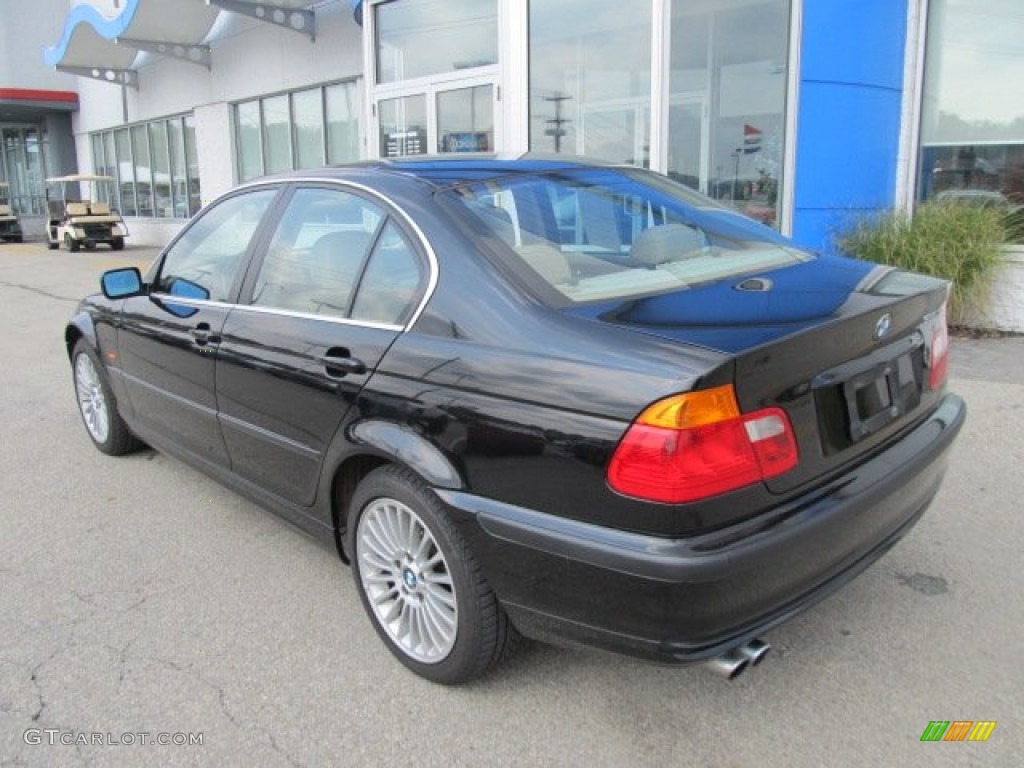 2001 3 Series 330xi Sedan - Black Sapphire Metallic / Sand photo #6