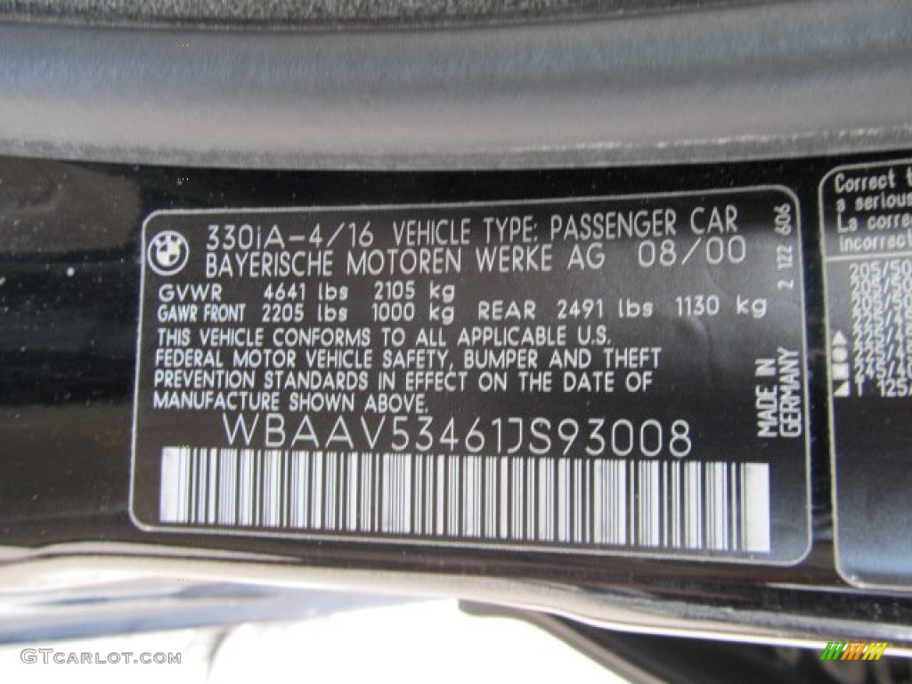 2001 3 Series 330xi Sedan - Black Sapphire Metallic / Sand photo #19