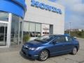 Atomic Blue Metallic 2011 Honda Civic EX Sedan Exterior