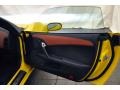 Ebony/Red 2008 Chevrolet Corvette Z06 Door Panel