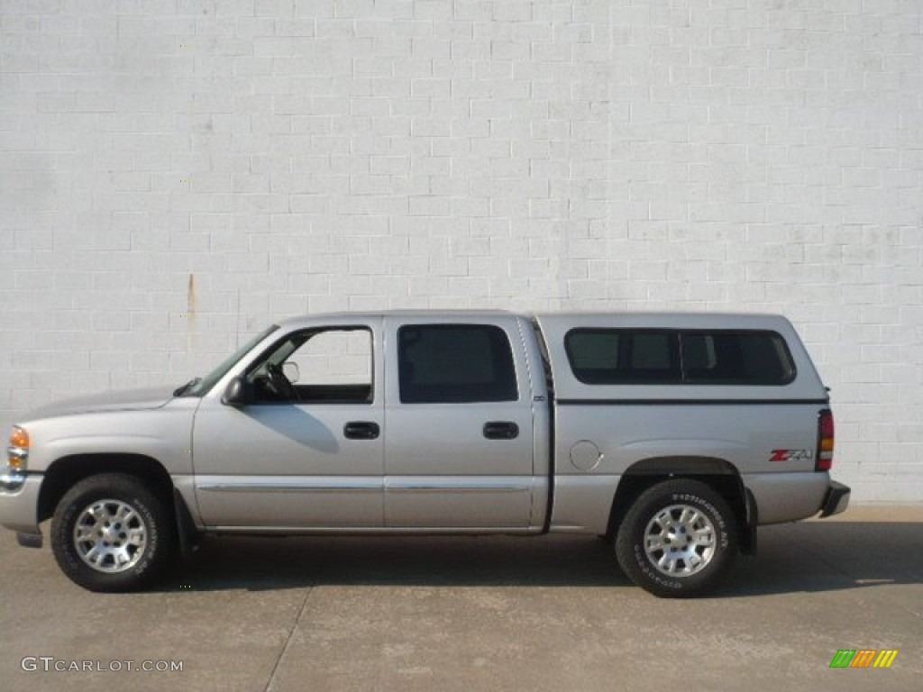 2005 Sierra 1500 Z71 Crew Cab 4x4 - Silver Birch Metallic / Dark Pewter photo #1