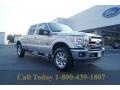 2011 Ingot Silver Metallic Ford F250 Super Duty Lariat Crew Cab 4x4  photo #1