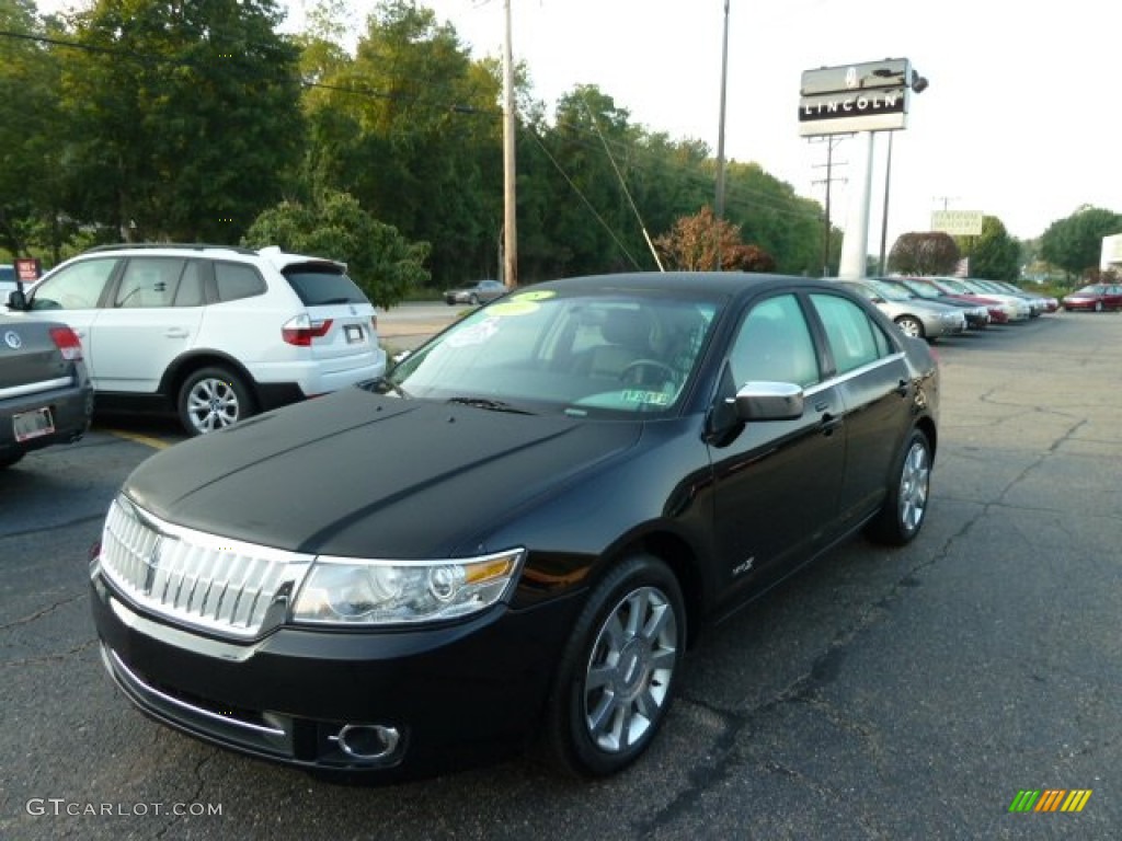 2008 MKZ Sedan - Black / Dark Charcoal photo #1