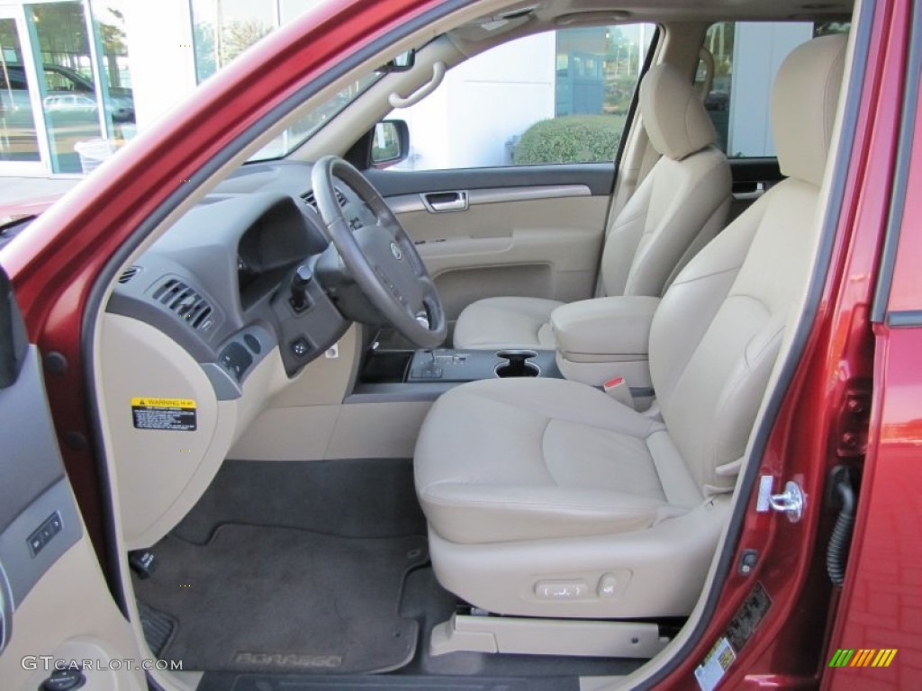 Beige Interior 2009 Kia Borrego EX V6 Photo #53968113
