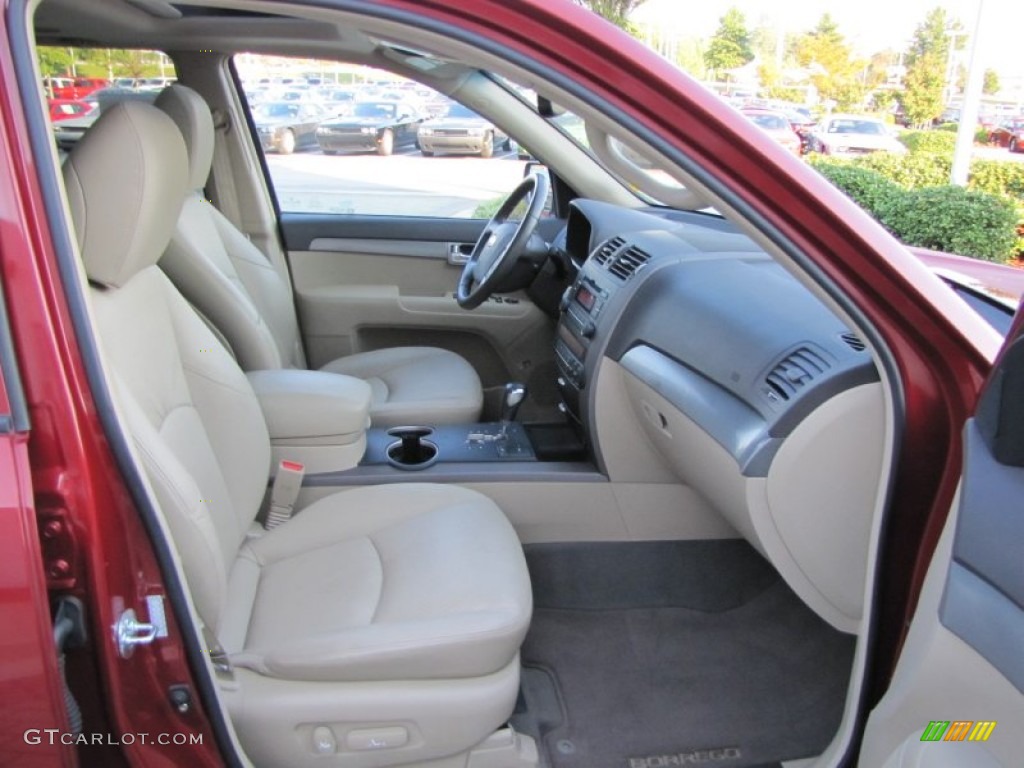 Beige Interior 2009 Kia Borrego EX V6 Photo #53968191