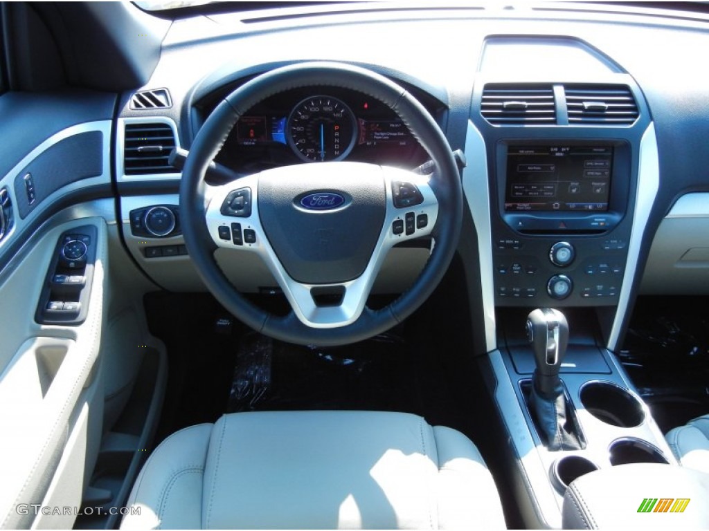 2012 Ford Explorer XLT Medium Light Stone Dashboard Photo #53968275