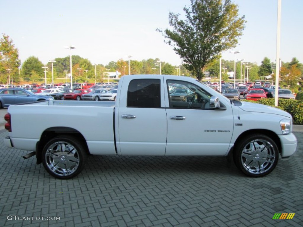 2007 Ram 1500 Sport Quad Cab - Bright White / Medium Slate Gray photo #6