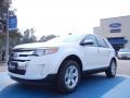 2012 White Platinum Metallic Tri-Coat Ford Edge SEL  photo #1