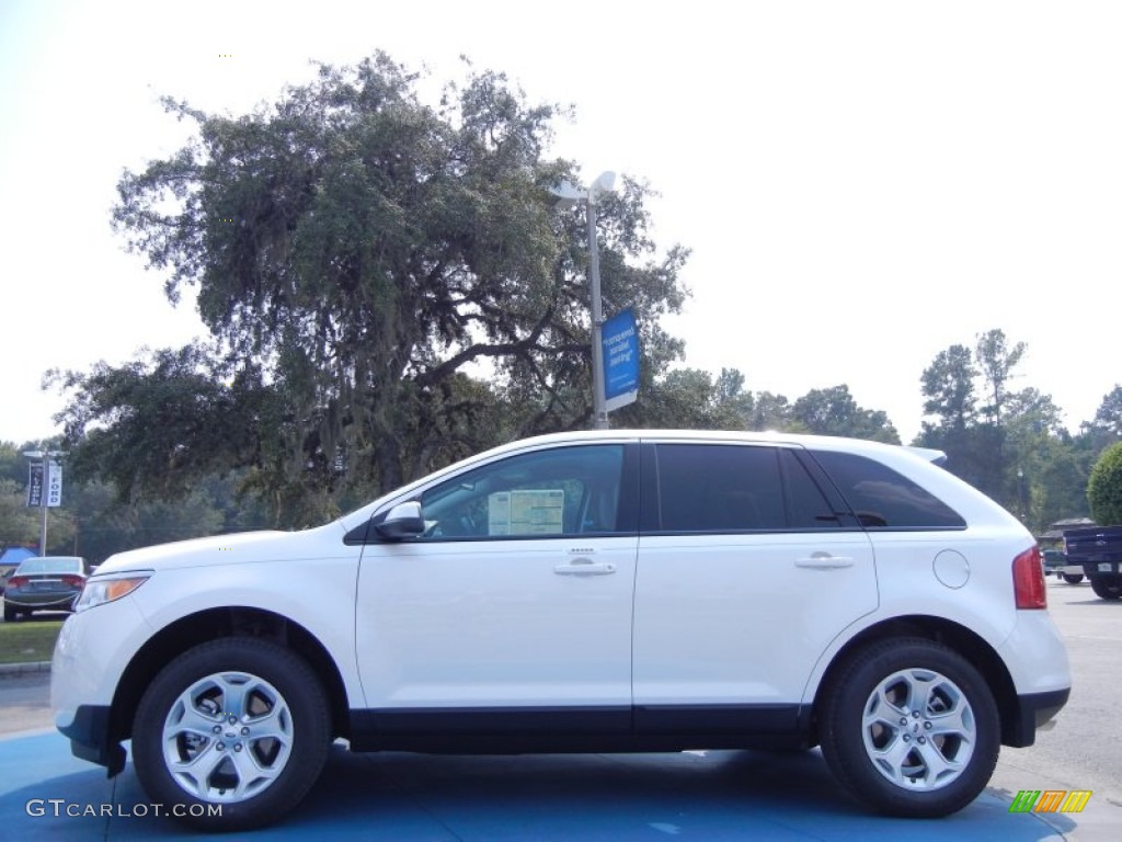 2012 Edge SEL - White Platinum Metallic Tri-Coat / Medium Light Stone photo #2