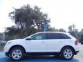 2012 White Platinum Metallic Tri-Coat Ford Edge SEL  photo #2