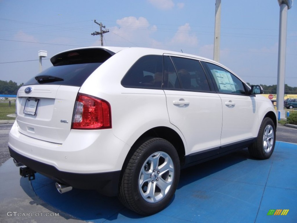White Platinum Metallic Tri-Coat 2012 Ford Edge SEL Exterior Photo #53968572