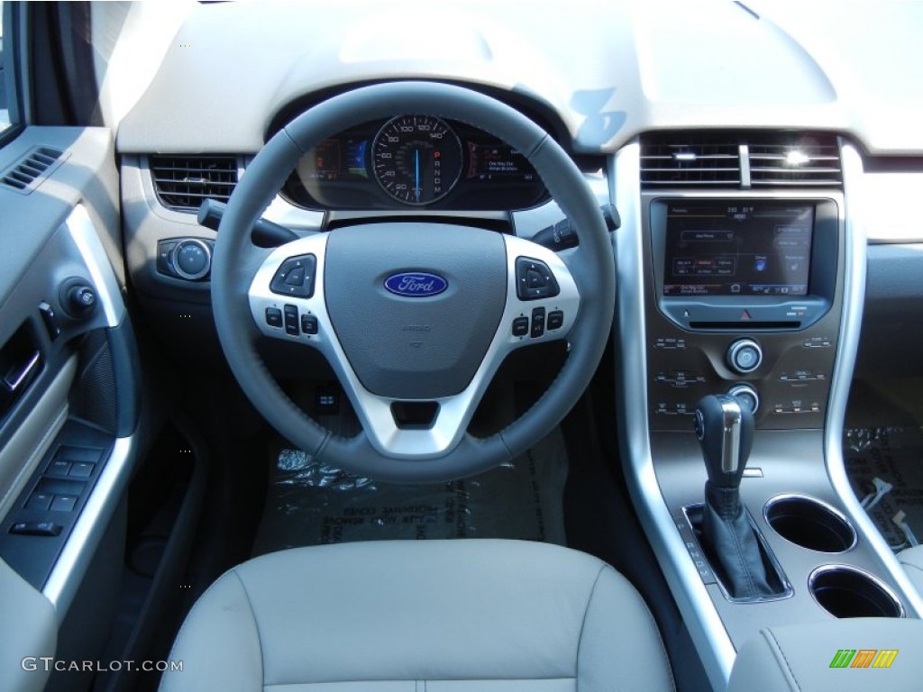 2012 Ford Edge SEL Medium Light Stone Dashboard Photo #53968608