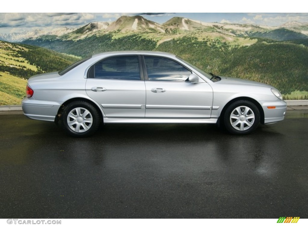 Brilliant Silver 2002 Hyundai Sonata Standard Sonata Model Exterior Photo #53969124