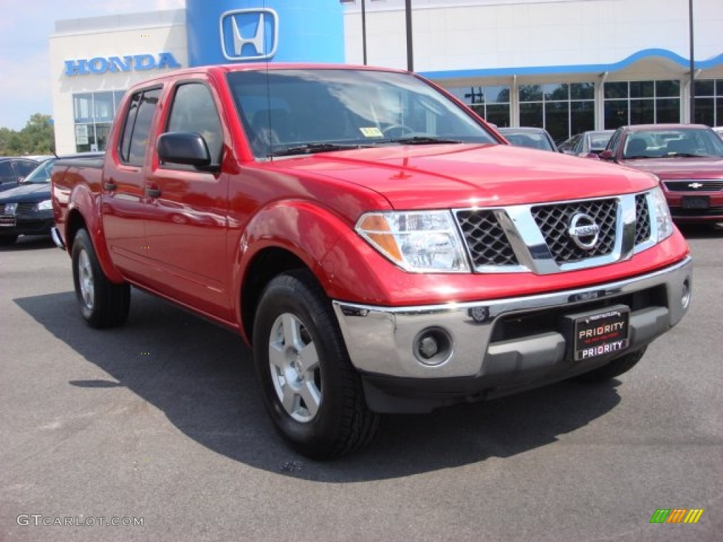 Red Alert 2008 Nissan Frontier SE Crew Cab Exterior Photo #53969202