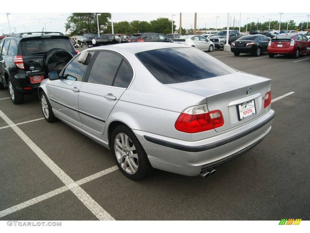 2001 3 Series 330i Sedan - Titanium Silver Metallic / Black photo #3