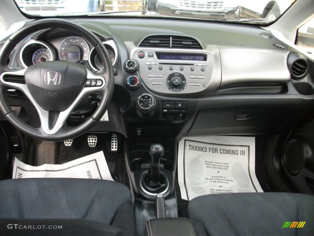 2009 Honda Fit Sport Sport Black Dashboard Photo #53969808