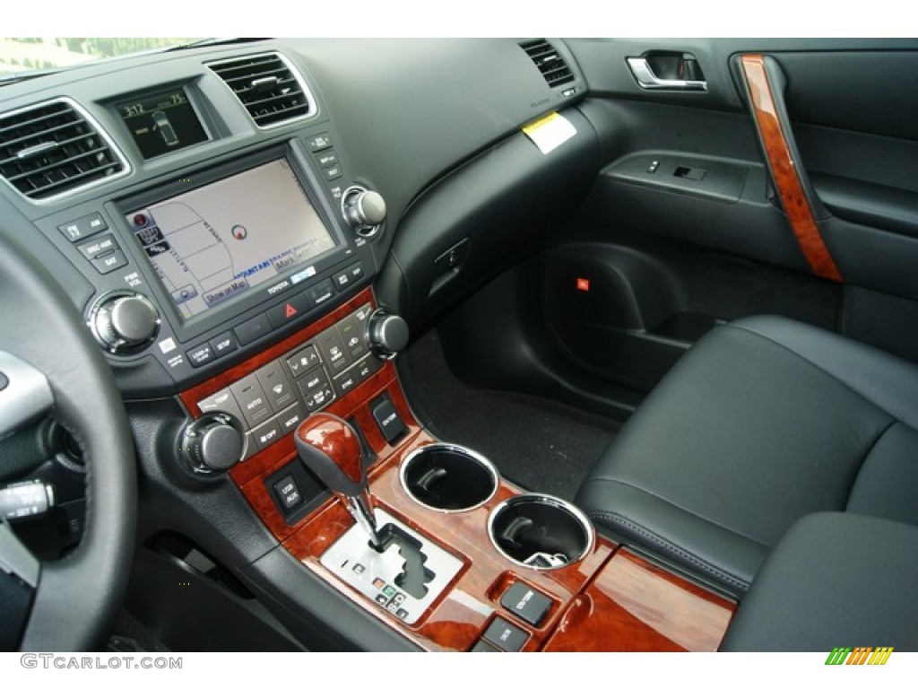 Black Interior 2012 Toyota Highlander Limited 4WD Photo #53970120