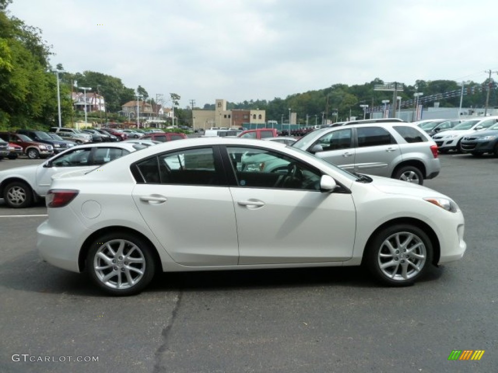Crystal White Pearl Mica 2012 Mazda MAZDA3 s Grand Touring 4 Door Exterior Photo #53970231