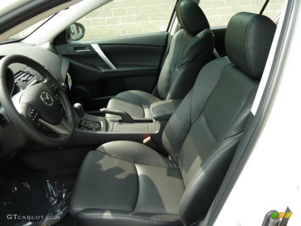 Black Interior 2012 Mazda MAZDA3 s Grand Touring 4 Door Photo #53970276