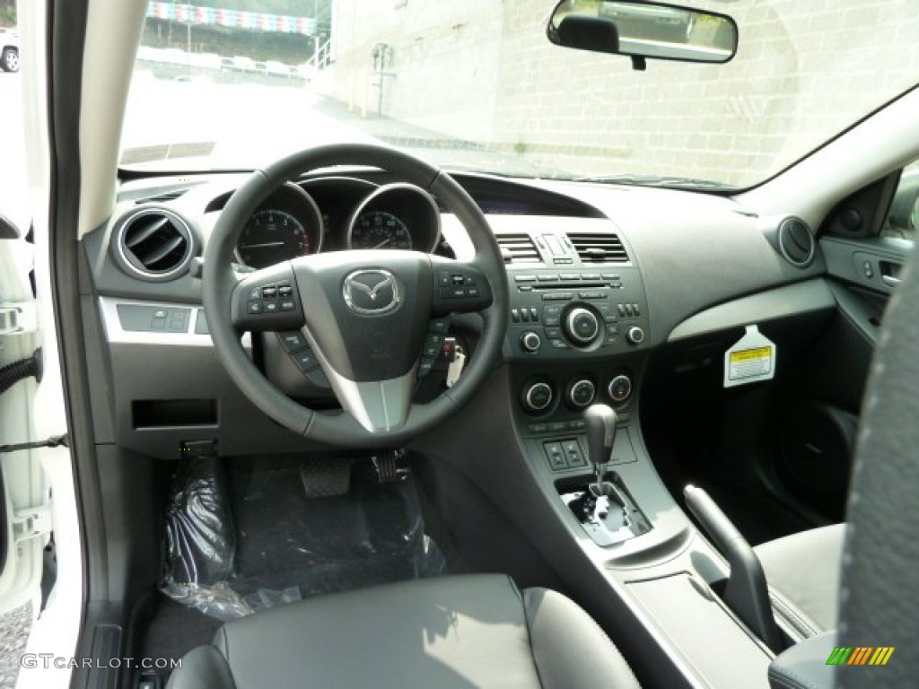2012 Mazda MAZDA3 s Grand Touring 4 Door Black Dashboard Photo #53970294