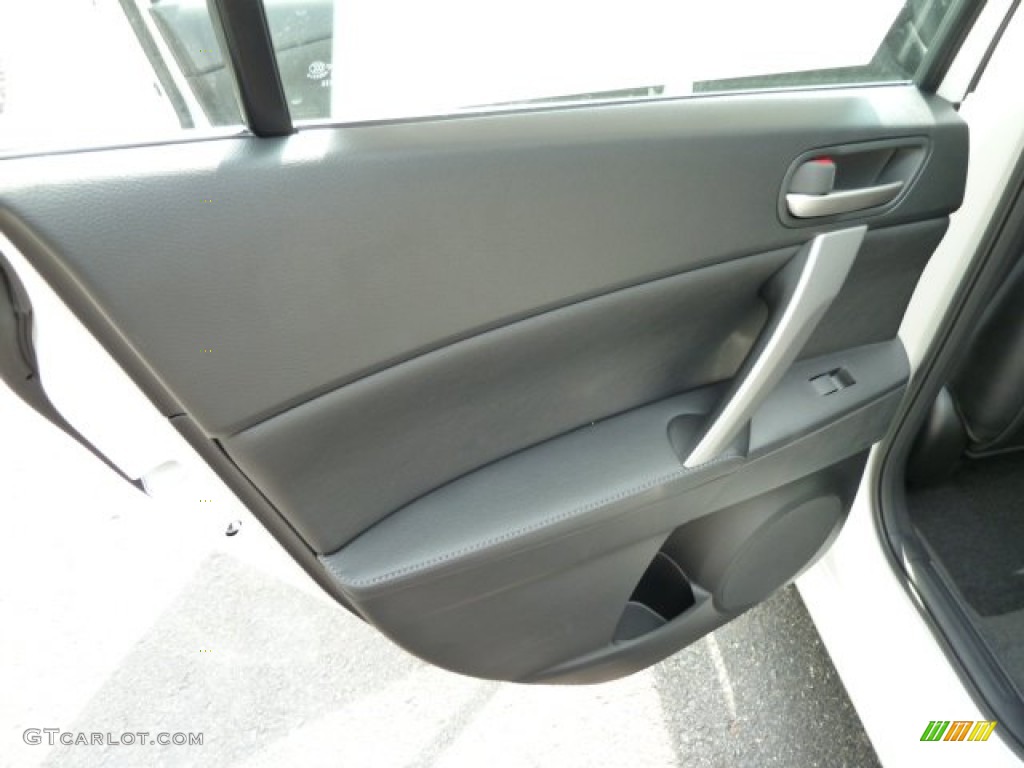 2012 Mazda MAZDA3 s Grand Touring 4 Door Black Door Panel Photo #53970300