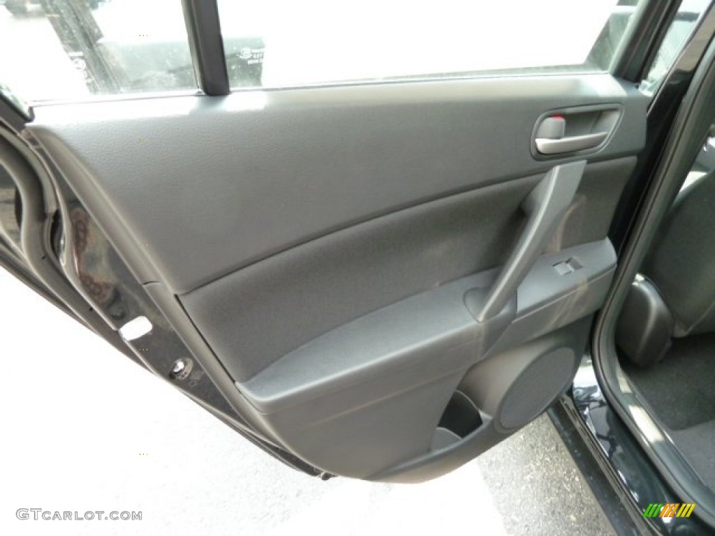 2012 Mazda MAZDA3 i Sport 4 Door Black Door Panel Photo #53970481
