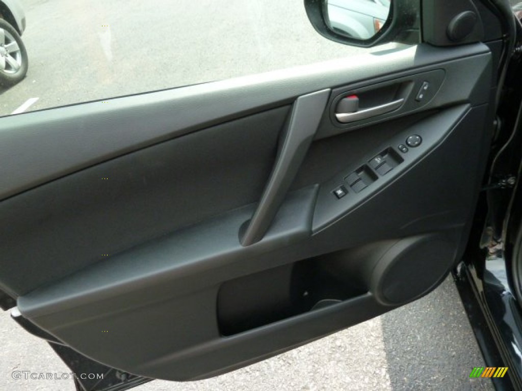2012 Mazda MAZDA3 i Sport 4 Door Black Door Panel Photo #53970489