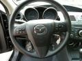 Black 2012 Mazda MAZDA3 i Sport 4 Door Steering Wheel