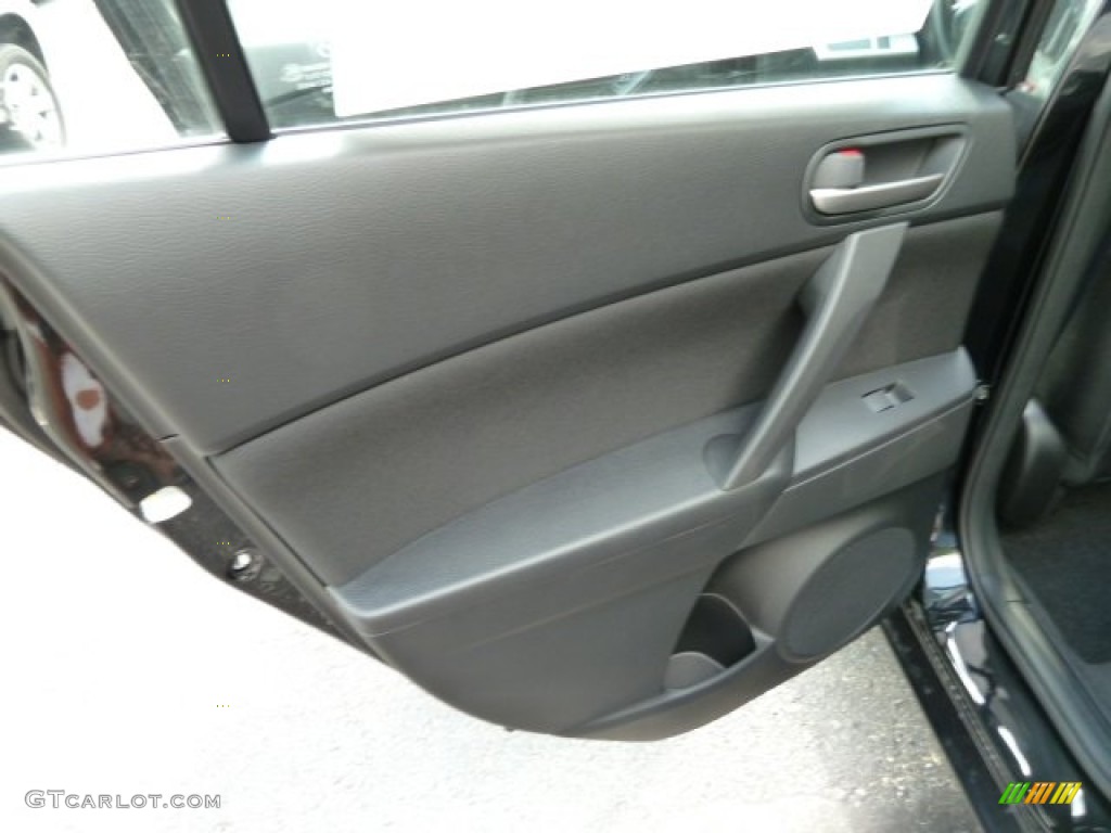 2012 Mazda MAZDA3 i Sport 4 Door Black Door Panel Photo #53971020