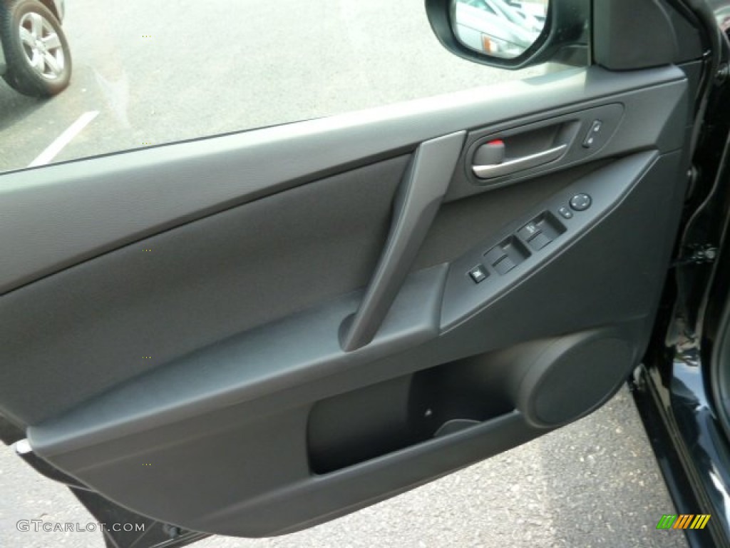 2012 Mazda MAZDA3 i Sport 4 Door Black Door Panel Photo #53971029