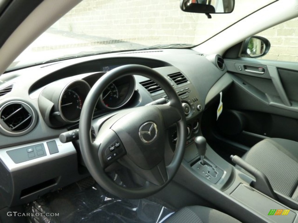 Black Interior 2012 Mazda MAZDA3 i Sport 4 Door Photo #53971038