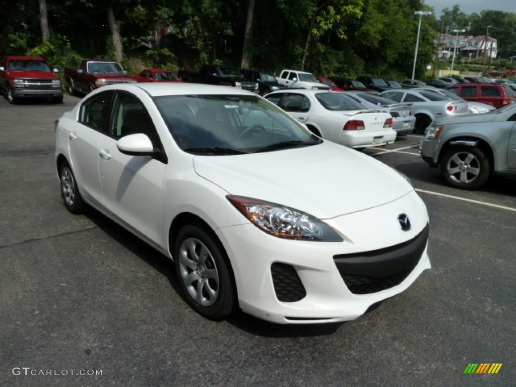 Crystal White Pearl Mica 2012 Mazda MAZDA3 i Sport 4 Door Exterior Photo #53971137