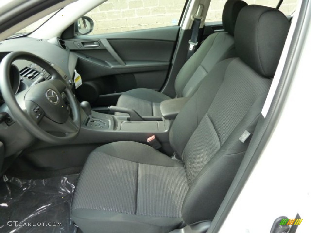 Black Interior 2012 Mazda MAZDA3 i Sport 4 Door Photo #53971182