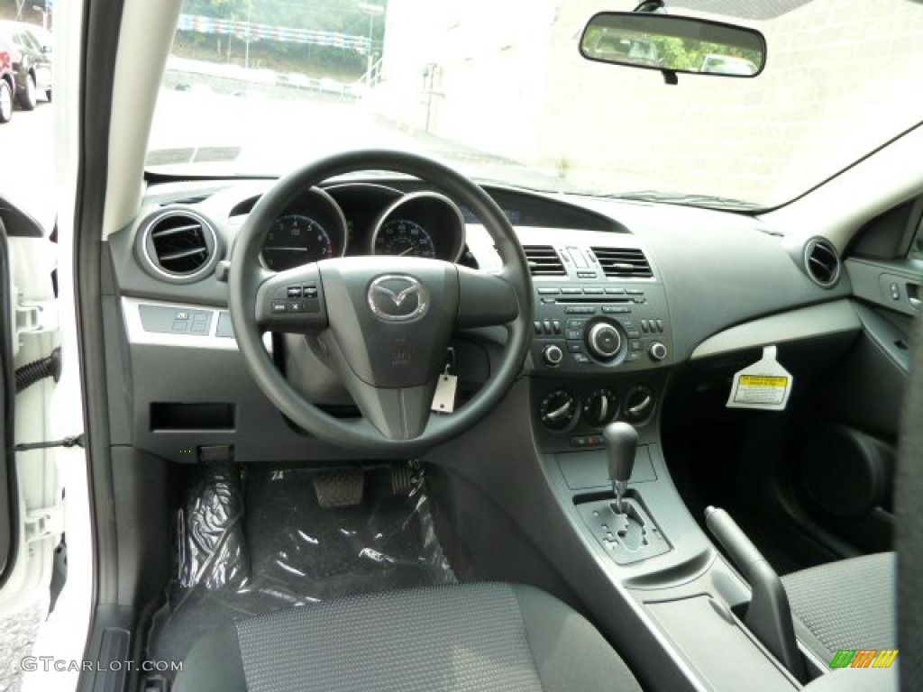 2012 Mazda MAZDA3 i Sport 4 Door Black Dashboard Photo #53971200