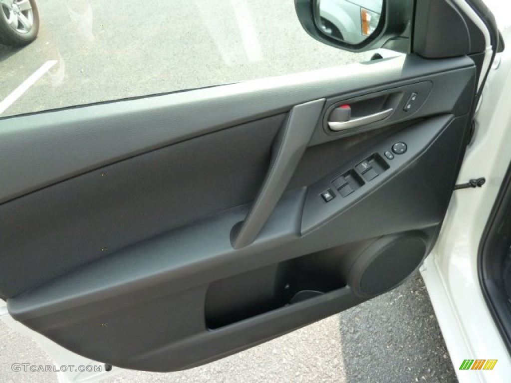 2012 Mazda MAZDA3 i Sport 4 Door Black Door Panel Photo #53971218