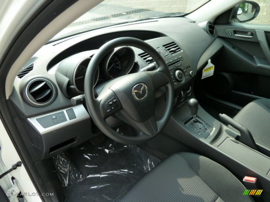 2012 Mazda MAZDA3 i Sport 4 Door Black Dashboard Photo #53971227