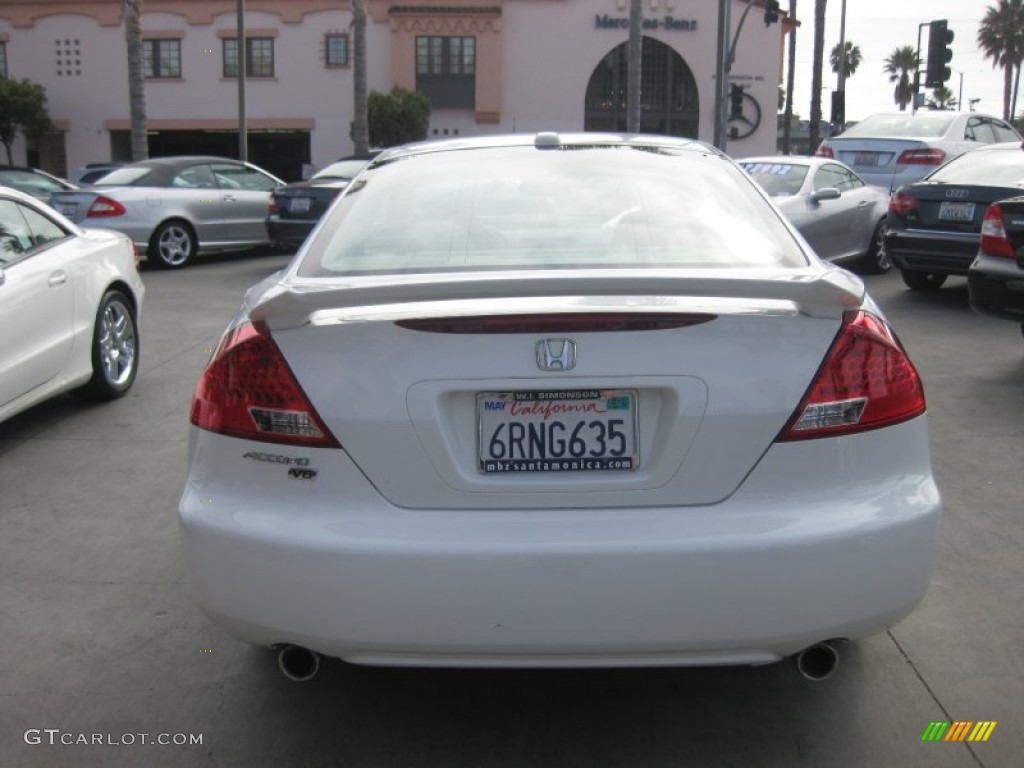 2007 Accord EX V6 Coupe - Taffeta White / Ivory photo #3