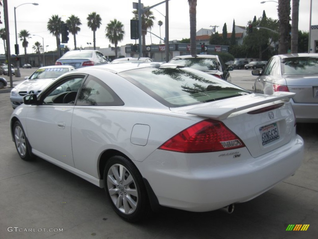 2007 Accord EX V6 Coupe - Taffeta White / Ivory photo #4