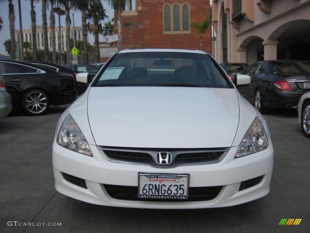 2007 Accord EX V6 Coupe - Taffeta White / Ivory photo #6