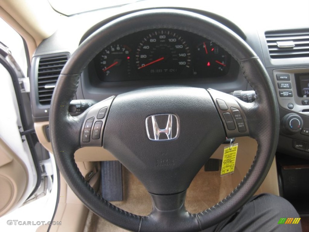 2007 Accord EX V6 Coupe - Taffeta White / Ivory photo #17