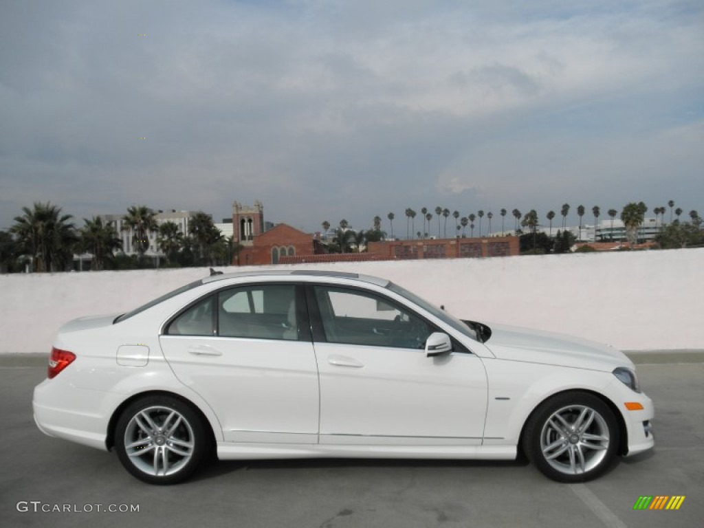 Arctic White 2012 Mercedes-Benz C 250 Sport Exterior Photo #53971941