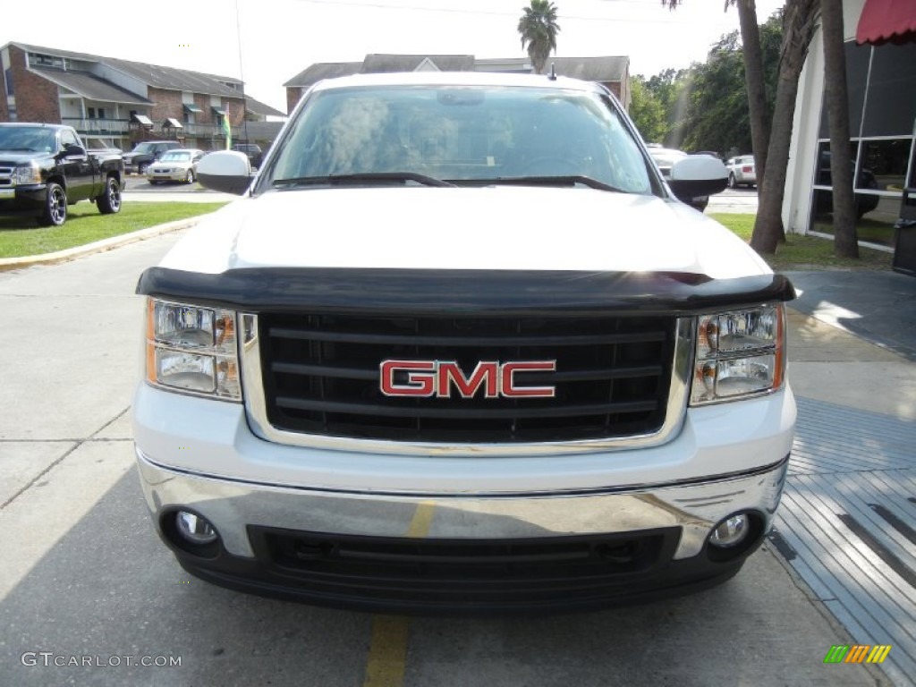 2008 Sierra 1500 SLT Crew Cab - Summit White / Cocoa/Light Cashmere photo #2